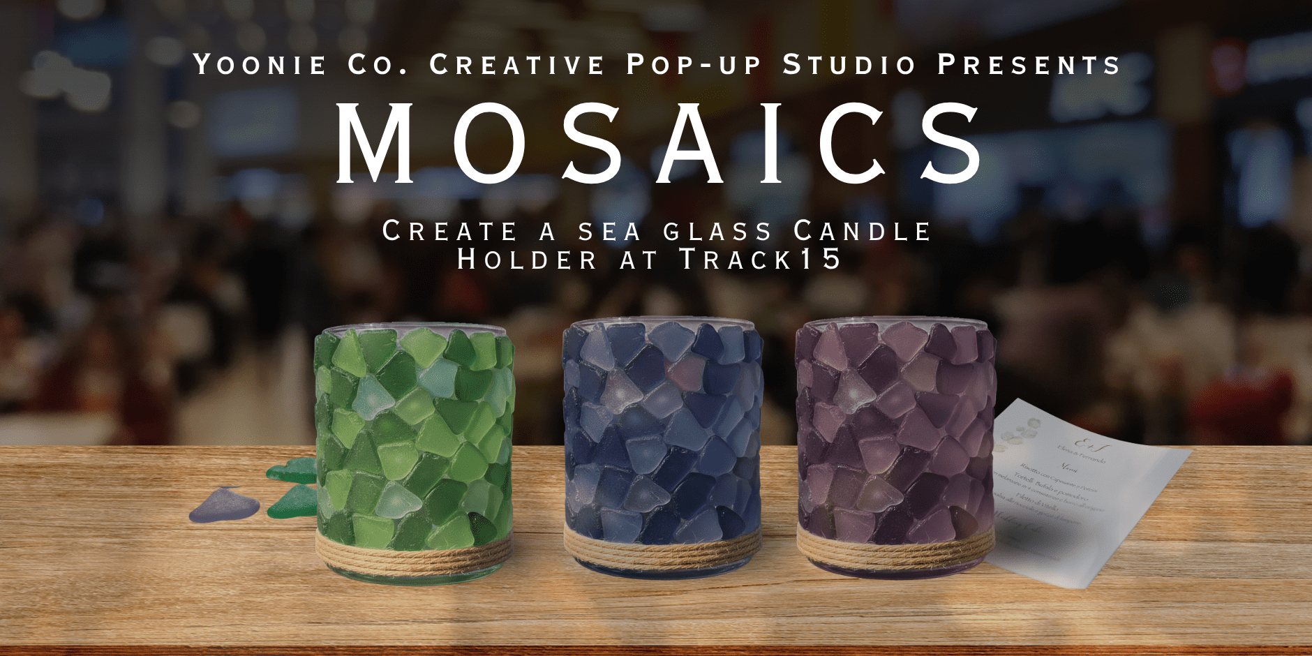 Bring the Ocean Home: Create a Sea Glass Candle Holder